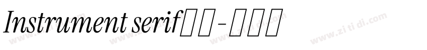 Instrument serif粗体字体转换 Instrument serif粗体字体转换